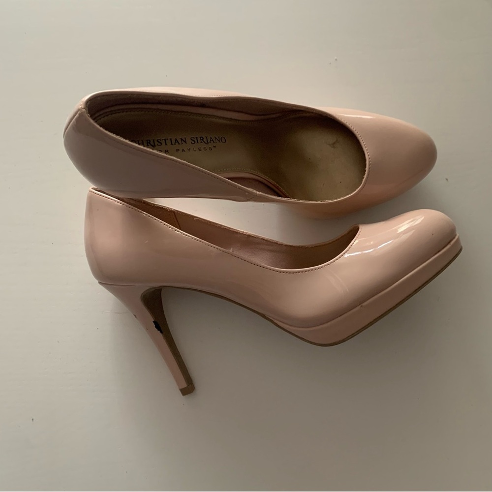 Christian Siriano for Payless | Baby pink rounded toe heels | Size 9 skinny heel